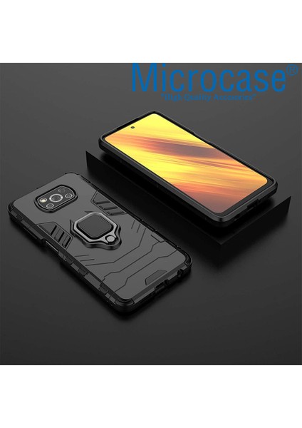Xiaomi Poco X3 Pro Batman Serisi Yüzük Standlı Armor Kılıf - Siyah fiyatları