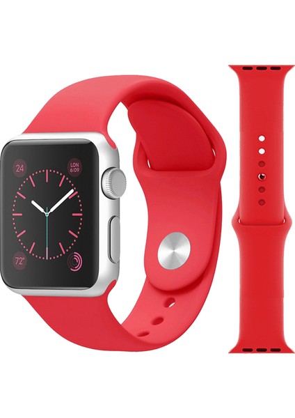 Apple Watch Seri 1/2/3/4/5/6/7/8/SE/Ultra 38mm 40mm 41mm (M-L) Silikon Kordon