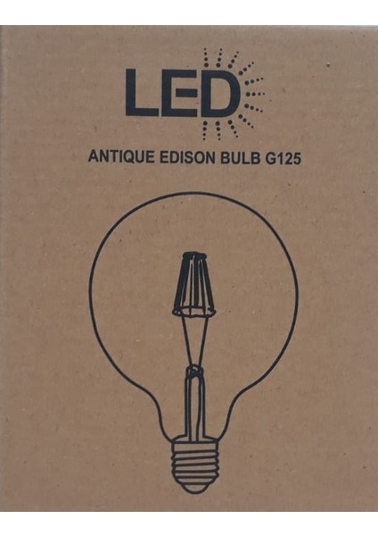 G125 Antıque Edıson Bulb Bal Rengi