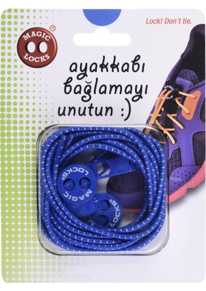 Unisex Mavi Günlük Ayakkabı Bağcığı 09B1