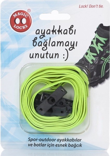 Unisex Sarı Günlük Ayakkabı Bağcığı 15B1