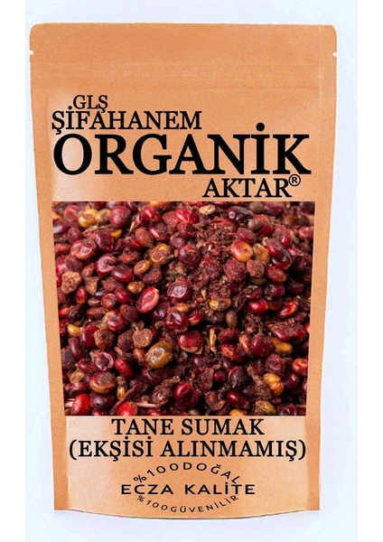 GLŞ Şifahanem Organik Aktar Sumak Ev Yapımı Tane 250 gr