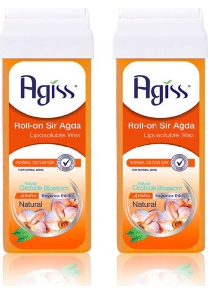 s Roll On Kartuş Normal Ciltler Için Natural Orchide Sir Ağda 2 Adet