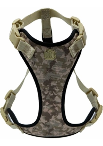 Havalı Dokuma Göğüs Tasması L Beden Kamuflaj 2X55-65 cm