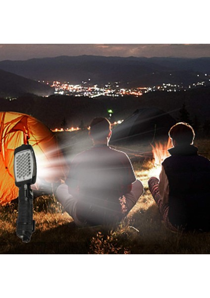 Mobile MST1000 52 LED 360° Kablosuz Şarj Edilebilir Çalışma Kamp Seyahat Tamir Lambası-Siyah