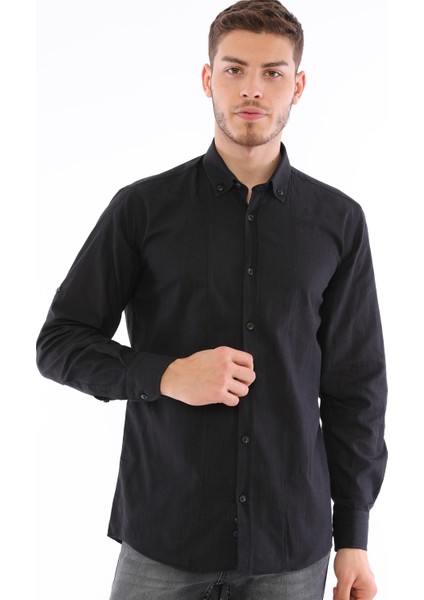 G721 Dewberry Erkek Gömlek-Siyah fiyatları