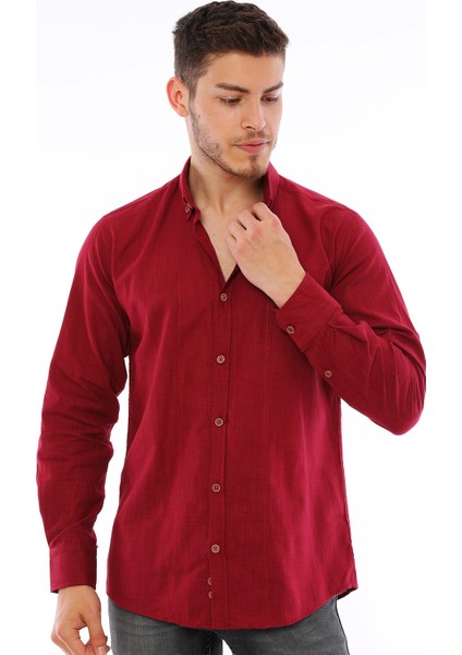 G721 Dewberry Erkek Gömlek-Bordo fiyatları