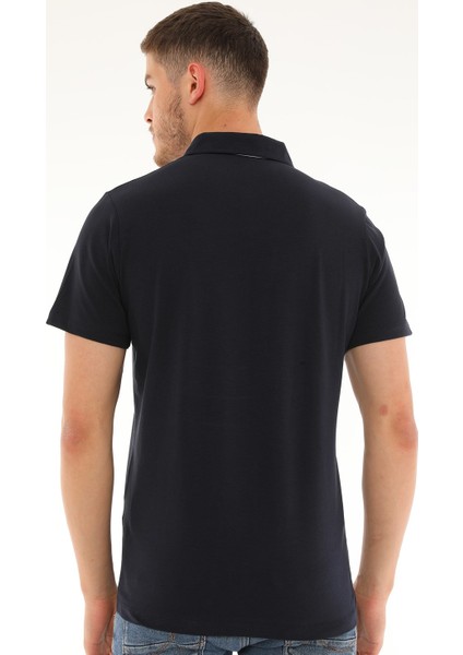 T8582 Dewberry Erkek T-Shirt-Lacivert modelleri