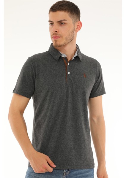 T8582 Dewberry Erkek T-Shirt-Antrasit fiyatları