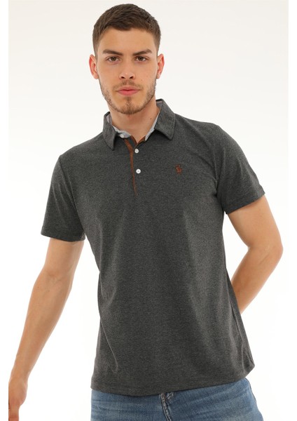 T8582 Dewberry Erkek T-Shirt-Antrasit fırsatları