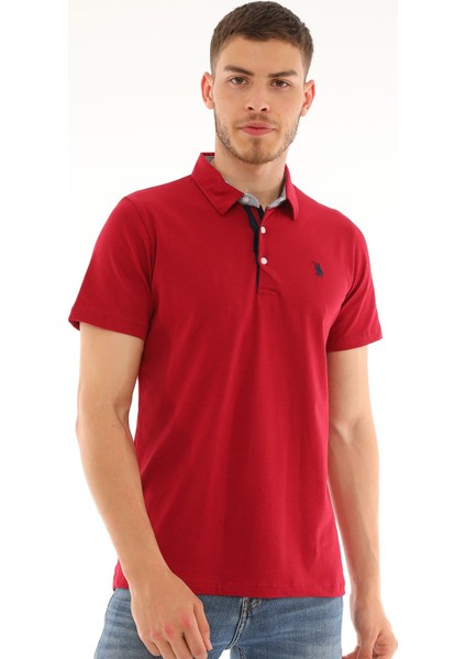 T8582 Dewberry Erkek T-Shirt-Bordo