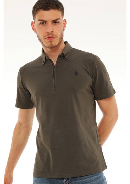 T8583 Dewberry Erkek T-Shirt-Haki
