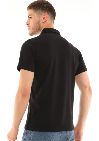 T8583 Dewberry Erkek T-Shirt-Siyah modelleri