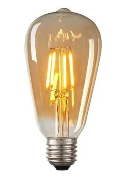 Ct-4284 6w E27 Amber Rustik Led Ampul 6'Lı Paket