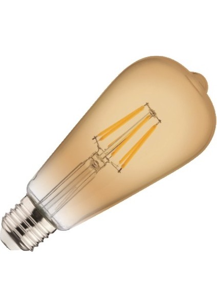 6 Watt Vintage Rustik Led Ampul E27 Duylu 22