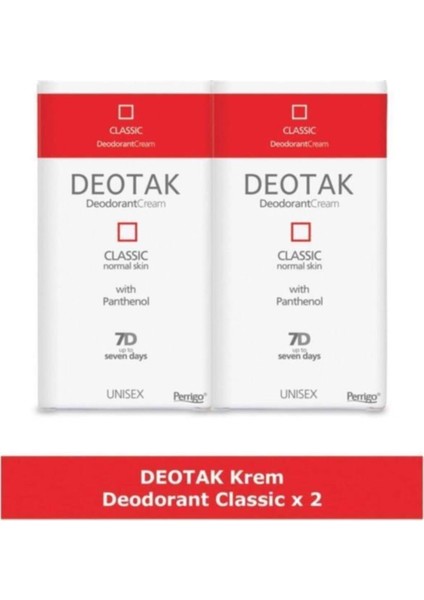 Classic Krem Deodorant 35 ml 2 Adet