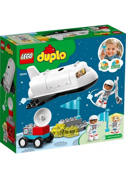 LEGO® DUPLO® Town Uzay Mekiği Görevi 10944 - 2 Yaş ve Üzeri Çocuklar İçin Uzay Roketi İçeren Eğitici Oyuncak Yapım Seti (23 Parça)