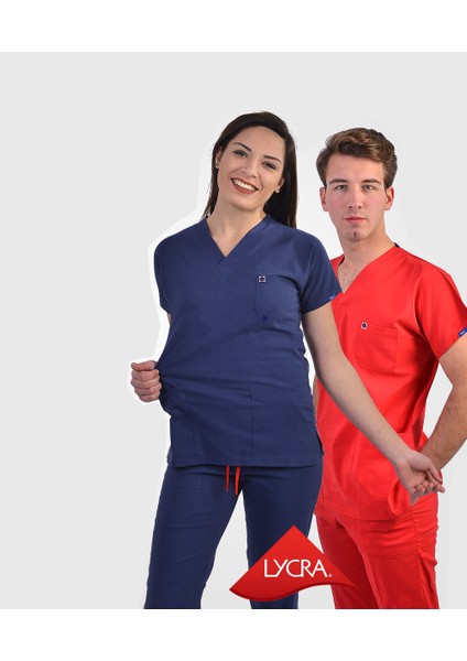 302-FLEXCOOL Doktor/hemşire Forması Nöbet Takımı Unisex
