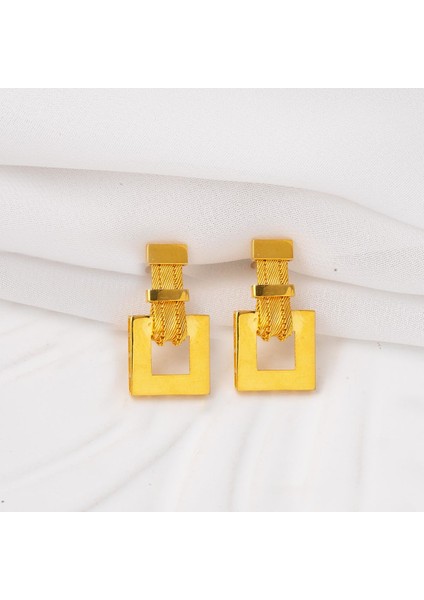 Taşsız Tokalı Altın Trabzon Hasır Küpe modelleri