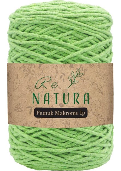 Fıstık Yeşili 2mm Pamuk Makrome Ip
