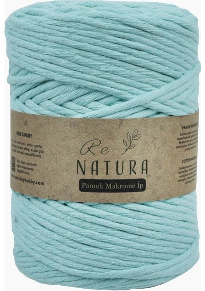 3mm 500 g Mint Pamuk Makrome Ip