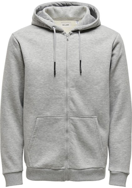 Only&sons Erkek Zip Hoodie Ceres Life 22018684-LGM