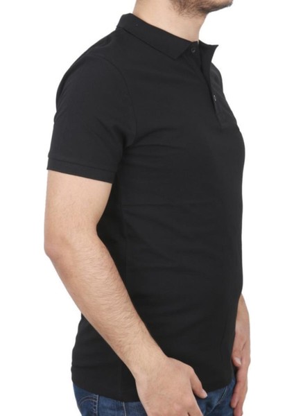 Stark Erkek Siyah Polo Tişört