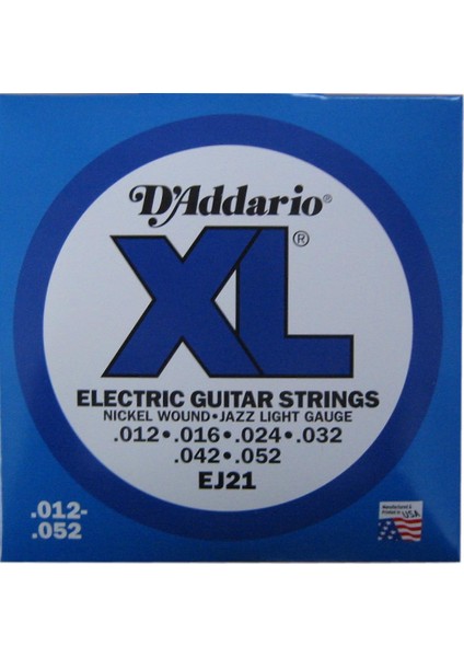 EJ21 Elektro Gitar Tel Seti