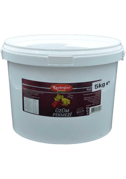 Kardeşler Üzüm Pekmezi (Doğal Üzüm) Kova 5 kg