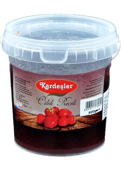 Kardeşler Çilek Reçeli Kova 800 gr