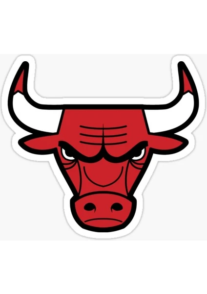 Sticker Fabrikası Chicago Bulls Boğa Boğası Amblem Logo Çıkartma Sticker 00986