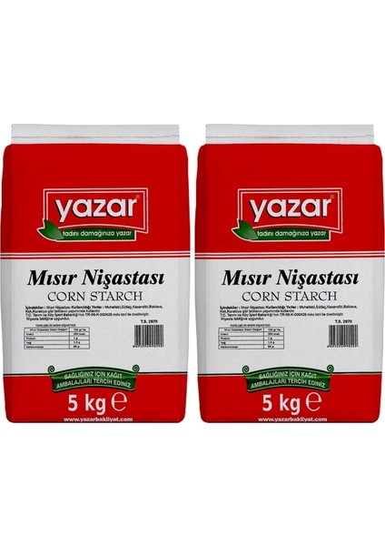 Mısır Nişastası 5 kg x 2 Paket