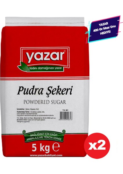 Pudra Şekeri 5 kg x 2 Paket