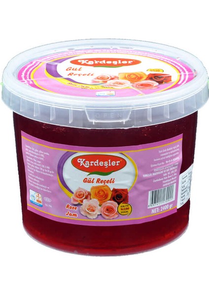 Kardeşler Gül Reçeli Kova 2400 gr
