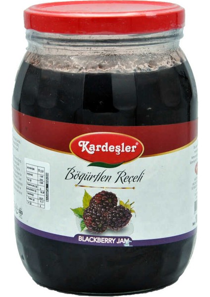 KŞ Kardeşler Şekerleme  Kardeşler Böğürtlen Reçeli Cam Kavanoz 1800 gr