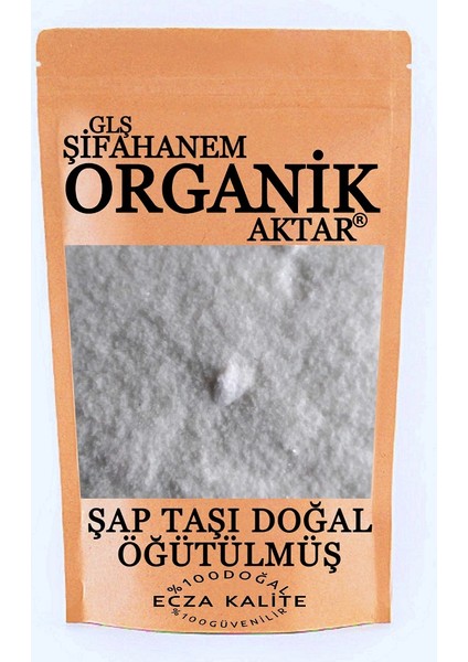 grLŞ Şifahanem Organik Aktar Şap Taşı Tozu 500 gr ( Şey ) Öğütülmüş Çekilmiş