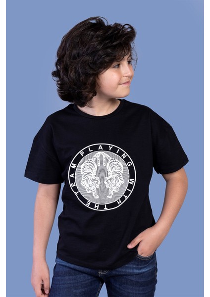 Toontoy Erkek Çocuk Kabartma Baskılı Tişört