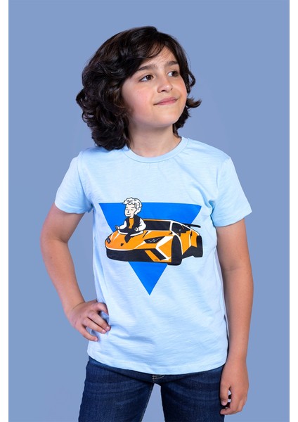 Toontoy Erkek Çocuk Araba Baskılı Tişört