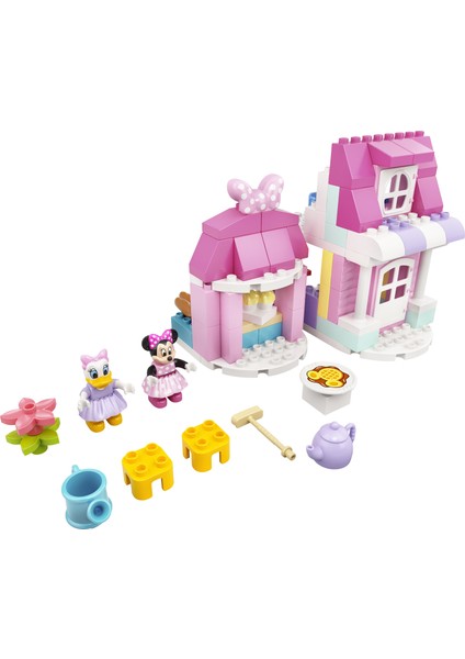 Duplo® # Disney Minnie#nin Evi ve Kafe 10942 ÇOCUKLAR İçin Minnie Fare ve Ördek Daisy ile Bebek Evi Yapım Oyuncağı (91 parça)