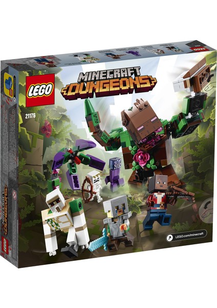 Minecraft# Orman Yaratığı 21176 Yapım ve Oyun Seti; Çocuklar İçin Eğlenceli Minecraft Dungeons# Keşif Oyuncağı (487 Parça)