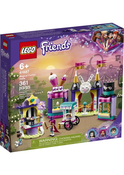 Friends Sihirli Lunapark Stantları 41687 Yapım Seti; Sihir Numaralarını Seven Çocuklar İçin Karnaval Oyuncağı (361 Parça) modelleri