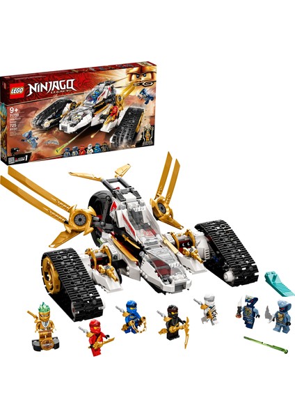 ® Ninjago® Legacy Ultra Sonik Savaşçı 71739 Motosiklet, Uçak ve Koleksiyonluk Minifigürler İçeren Yapım Seti (725 Parça)