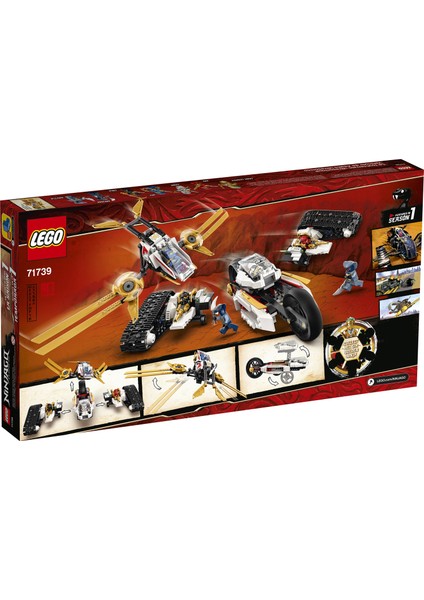 ® Ninjago® Legacy Ultra Sonik Savaşçı 71739 Motosiklet, Uçak ve Koleksiyonluk Minifigürler İçeren Yapım Seti (725 Parça)