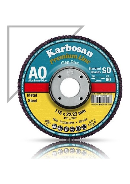 115X22.23 40 Kum 982970 Premium Line Ao Flap Disk Zımpara