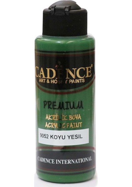 Akrilik Boya 120 ml Koyu Yeşil (Su Bazlı -Ahşap Boya) 9052