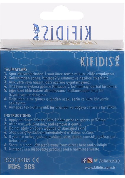 Kifidis Ivan By Kintape-2 Plus Kinesio Bandı 5CMX5M indirimleri
