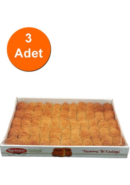 Ince Sarma Kızarmış Tel Kadayıf Kutu 700 gr X3