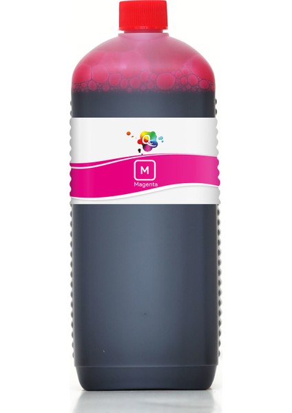 Photosmart 1115 Yazıcı Uyumlu Kartuş Mürekkebi PRO 1000ml M Dye-Magenta