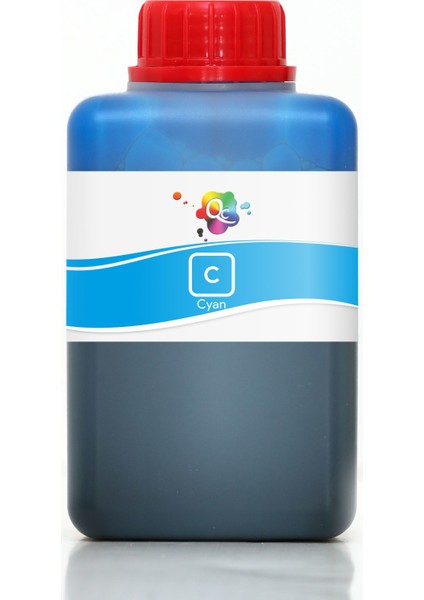 Photosmart A300 Serisi Yazıcı Uyumlu Kartuş Mürekkebi PRO 500ml C Dye-Mavi