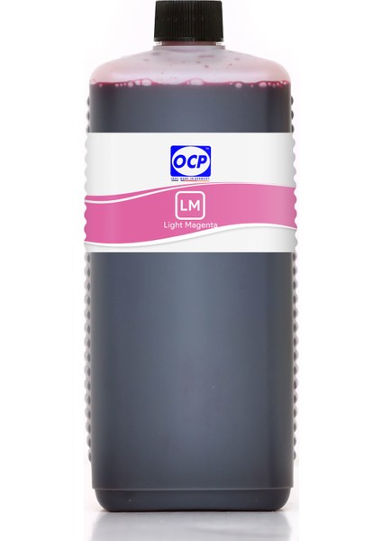 OCP  Photosmart C6240 Yazıcı Uyumlu Kartuş Mürekkebi 1000ml LM Dye-Açık Kırmızı